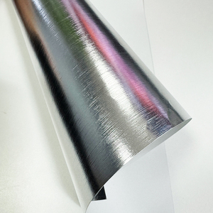 Feuille d'aluminium argentée, papier métallique auto-adhésif pour étiquettes d'emballage or et argent - Product Image 3