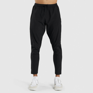 Pantalons de survêtement en toile légers personnalisés avec logo imprimé pour hommes, taille élastique, style streetwear, antistatique, hiver - Product Image 1
