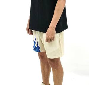 Pantalones cortos de malla de poliéster 100% con diseño personalizado para hombre, ropa de playa/ropa de dormir de secado rápido, ropa de gimnasio sublimada hasta la rodilla sólida - Product Image 5