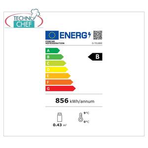 Équipement de réfrigération pour cuisine commerciale Forcar G-TS1800, vitrine réfrigérée à sushi à 2 étagères, capacité pour 7 GN 1/3 h 40 - Product Image 1