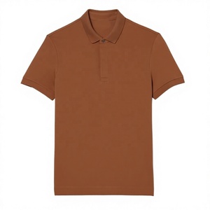 Polo de Verano Esencial para Hombre, Liso, Manga Corta, 3 Botones, Cuello Clásico, Ropa Básica, Múltiples Colores, Opciones de Talla, Marca Privada - Product Image 1