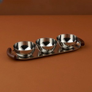 Premium Quality Disposable Black Arabic Date <b>Bowl</b> <b>with</b> <b>Lid</b> & Stand Aluminum Kitchen Serveware for Middle East Use - Product Image 3