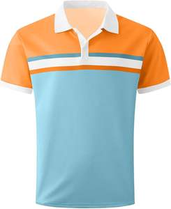 Camisa de Hombre de Color Sólido Personalizada, Tejido de Punto de Algodón de Alta Calidad, Transpirable, con Logotipo Bordado e Impreso para Uso Casual - Product Image 1