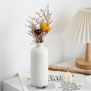 Vase en céramique, vases à fleurs pour la décoration, vases décoratifs modernes de style bohème et de ferme pour l'herbe de la pampa et les fleurs séchées, finition vieillie - Product Image 2