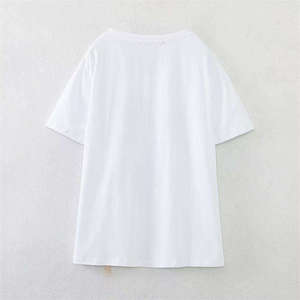 T-shirts pour femmes été 2026 en fibre de bambou 100 % écologiques, respirants et imprimés, confortables pour la vente en ligne - Product Image 2