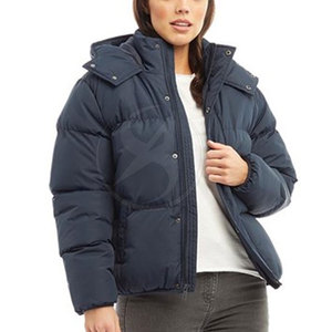 Vestes matelassées en coton tricoté pour femmes, best-sellers, hiver, logo personnalisé, imperméables, respirantes, à capuche - Product Image 6