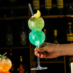 Verre à <span class=keywords><strong>vin</strong></span>, gobelet, verre à jus en forme de gourde, verres en gros, articles de bar, verrerie de fête, verre à cocktail rond, gobelet - Product Image 4