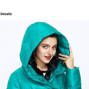 ¡Novedad de 2025! Chaqueta acolchada brillante de invierno Warn para hombre, chaqueta acolchada de moda para hombre con capucha, ligera y cálida - Product Image 4