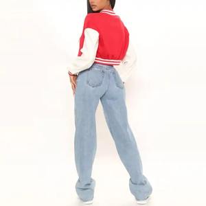 เสื้อแจ็กเก็ตแฟชั่นสำหรับสตรีผ้าขนแกะ2โทนผ้าคอตตอนหนังแกะดีไซน์ทันสมัย - Product Image 5