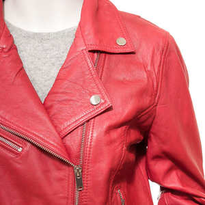 Hot Selling Women's Fashion <b>Leather</b> Jacket <b>High</b> Quality <b>Top</b> Trending Breathable Waterproof Eco-Friendly Lambskin Attractive - Product Image 5