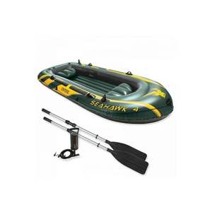 Juego de Balsas Inflables SEAHAWK para 4 Personas, Muy Coloridas, 351X145X48 CM, Duraderas y Cómodas para Deportes Acuáticos, Intex Marketing Ltd - Product Image 1