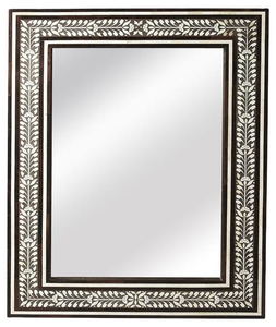 Miroir mural décoratif de haute qualité, vente directe d'usine, cadre en incrustation d'os - Product Image 2