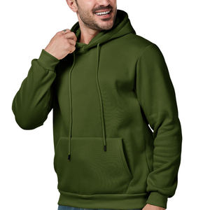 Sudadera con Capucha de Algodón 100% de Alta Calidad Personalizada por el Fabricante, Talla Grande, Sudadera de Invierno, Diseño Sólido, Cuello con Capucha, Tinte Liso - Product Image 5