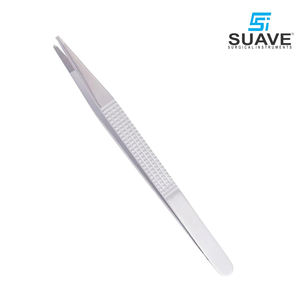 Suave เครื่องมือผ่าตัดแบบแมนนวลคีมหนีบเนื้อเยื่อสเตนเลสขนาด8ซม. รูปทรงโค้ง - Product Image 3
