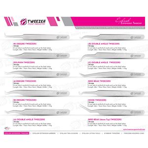 Outil de séparation de levage de cils, extension de cils en acier inoxydable, pince à épiler à pointe pointue avec logo personnalisé - Product Image 6