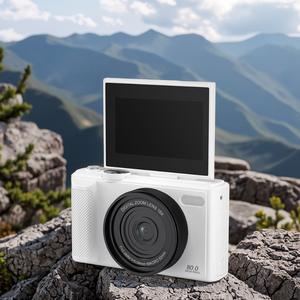 High-Definition <b>Flip</b> Selfie <b>Screen</b> 80MP Professional 5K 18x Zoom Built-in LED Fill Light Children Compact Point Shoot <b>Camera</b> - Product Image 4