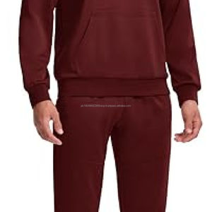 Conjunto Deportivo de Dos Piezas para Hombre, 100% Algodón, Estilo Urbano, Pantalones Jogger con Estampado y Patrón Sólido para Invierno - Product Image 4