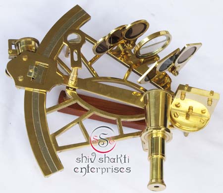 Wholesale Decorative Customized Sextant Handmade Elegant Classic Designer Brass Nautical Micrometer Sextant