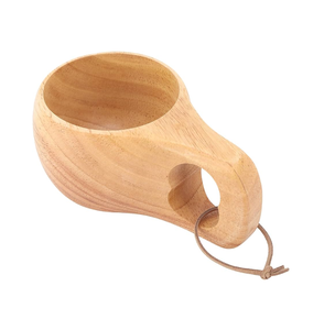 Diseño elegante Taza de té de madera Estilo natural Madera Logotipo personalizado Taza de café personalizada Tazas de té Mejor precio - Product Image 2