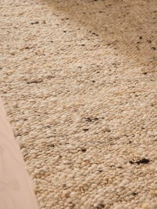 Alfombra de yute de lana tejida a mano, variaciones naturales, textura única, hecha a mano, antideslizante, compatible con mascotas, pila alta para Picnic en casa moderno - Product Image 5