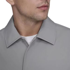 เสื้อแจ็คเก็ตบอมเบอร์กันน้ำแบบมีฮู้ดสำหรับฤดูหนาว ยูนิเซ็กซ์ ผลิตจากผ้าฝ้าย 100% เป็นมิตรกับสิ่งแวดล้อม กันลม ซิปปิด บริการ OEM - Product Image 5