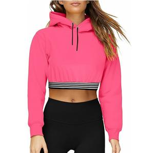 Nouvelle mode fabriquée en usine femmes haut court à capuche 2025 meilleur prix Style Unique femmes haut court à capuche respirant - Product Image 4