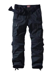 Men's Lightweight High Cotton Canvas Ripstop <b>Cargo</b> <b>Work</b> <b>Pants</b> Big Tall Construction Utility Safety Embroidered High Drawstring - Product Image 1