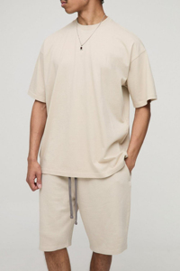 Nuevo diseño para hombre, 2 uds., conjuntos de camisetas y pantalones cortos, ropa informal de verano, 100% algodón, logotipo bordado personalizado, conjunto corto cómodo para hombre - Product Image 3