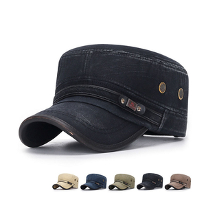 Four Seasons Retro Faded Men's Casual Fishing Camp Sailor Cap Universal Vintage Flat Cap Edge Ciclismo Rendimiento Uso en la playa - Product Image 6