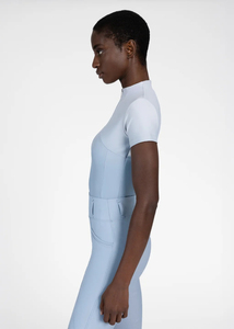 Camiseta de Equitación Ligera de Manga Corta para Mujer, Tejido Elástico Transpirable, Capa Base Deportiva para Montar a Caballo, OEM - Product Image 2