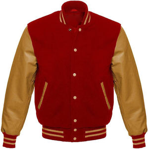 Vente en gros de vestes universitaires de baseball en cuir de laine pour hommes sur mesure High Street Letterman CollegeBaseballjacket pour hommes - Product Image 1