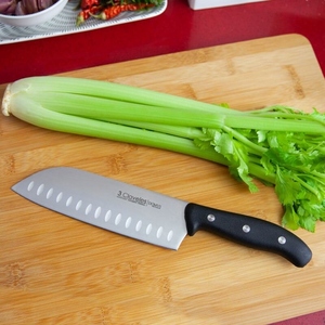 Cuchillo Domvs Santoku con hoyuelos, acero inoxidable, 18cm. (3 Claveles 00957) - Product Image 4