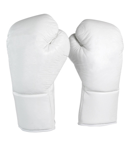 Gants de boxe en cuir de vachette doré Fermeture à lacets en cuir véritable Nouveau design Gants de combat de compétition professionnelle Service OEM - Product Image 6