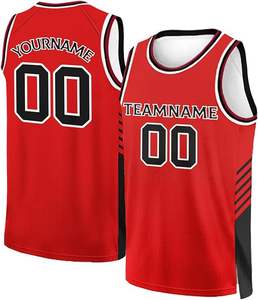 Jersey de equipo de baloncesto cosido Impresión digital sublimación diseño propio personalizado con logotipo - Product Image 1