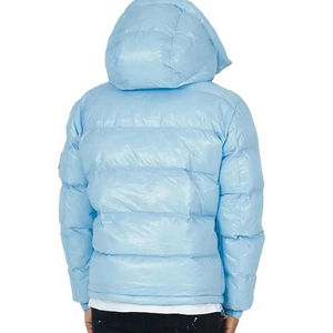 Chaqueta acolchada ligera y empacable para hombre, abrigo de invierno con capucha acolchado cálido, senderismo al aire libre, abrigo aislado para clima frío - Product Image 3