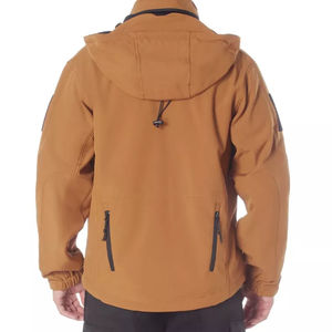Chaqueta Táctica Softshell de Alta Calidad para Hombre, Impermeable, para Invierno, Senderismo, Caza, Cortavientos, con Capucha Oculta, Tejido Sólido - Product Image 5