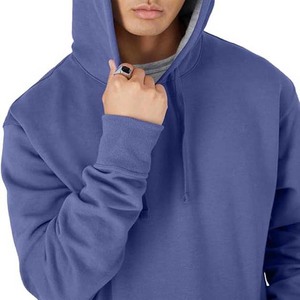 Sudaderas con capucha bordadas personalizadas para hombre Material polar de poliéster/algodón Ropa informal de invierno Diseño de bolsillo Servicio OEM - Product Image 4
