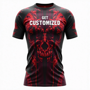 BJJ Rash Guard personnalisé Équipement MMA sublimé en gros pour l'entraînement sportif de combat compétitif - Product Image 1