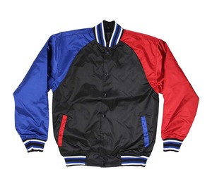 Veste universitaire en satin unie personnalisée veste de baseball universitaire vintage pour hommes vente en gros de veste de baseball universitaire pour hommes livraison DDP - Product Image 3