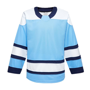 Venta al por mayor Impresión digital personalizada de alta calidad divertida ropa de hockey sobre hielo en blanco Jersey de hockey spandex/material de algodón para equipos jugadores - Product Image 1