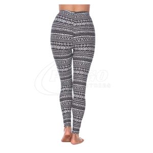 Leggings en polyester et élasthanne tricotés respirants à taille haute, personnalisables par sublimation, vente en gros - Product Image 6