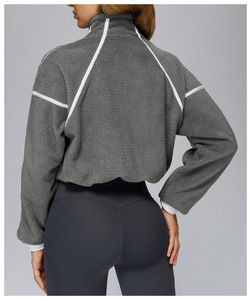 Vêtement de rue personnalisé de haute qualité pour homme, automne-hiver, col à capuche, coupe-vent, chaud, 100% coton, uni, teinture unie, poche, course à pied - Product Image 2