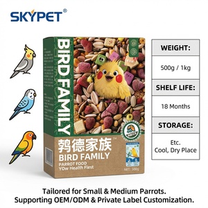 Mezcla de Alimento para Loros Pequeños con 5% de Semillas de Flores, 3% de Frutas Liofilizadas, 1% de Probióticos, Semillas Saludables para Periquitos - Product Image 5