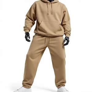 Pull survêtement pour homme Design personnalisé Style de vie actif Logo personnalisé Ensemble de sweats à capuche d'entraînement de jogging avec broderie 2025 - Product Image 2