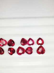 AAA Qualité IGI Certifié Rubis Naturel Coupe Coeur Pierre Précieuse Lâche Couleur Rouge Belles Pièces Uniques pour Bijoux - Product Image 4