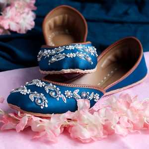 Khussa รองเท้ากันลื่นสำหรับผู้หญิงมีหลายสีแฟนซีคุณภาพดีมีสไตล์ - Product Image 3