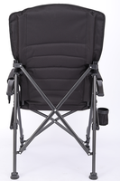 ENJOIN Chaise pliante de camping à cadre en acier portable et durable Chaise à dossier haut