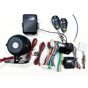 Système d'alarme de sécurité automobile universel 12V avec télécommande à lumière rouge et code variable HOPPING CODE - Product Image 1