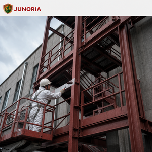 Primaire antirouille alkyde à l'oxyde rouge haute performance, peinture métallique à séchage rapide pour structures en acier, revêtement anticorrosion - Product Image 3