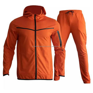 Chándal de alta calidad para hombre, ropa para correr, chándal con cremallera, conjunto de Sudadera con capucha, logotipo personalizado bordado, chándal cortavientos impermeable - Product Image 6
